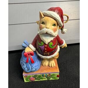 Jim Shore “Jolly Old Santa Paws” Cat Figurine – Heartwood Creek